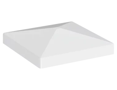 Pyramid vinyl fence post cap
