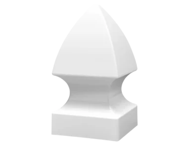 Gothic vinyl fence post cap